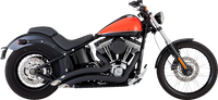 Thumbnail for VANCE & HINES 2-into-2 Big Radius Exhaust System - Matte Black 46079