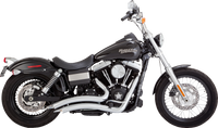 Thumbnail for VANCE & HINES 2-into-2 Big Radius Exhaust System - Chrome 26081