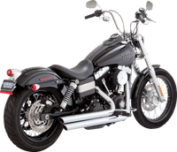 Thumbnail for VANCE & HINES Big Shots Staggered Exhaust System - Chrome 17958