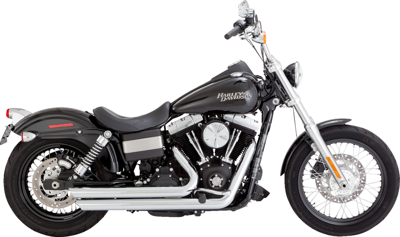 VANCE & HINES Big Shots Staggered Exhaust System - Chrome 17958