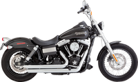 Thumbnail for VANCE & HINES Big Shots Staggered Exhaust System - Chrome 17958