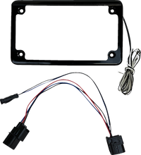 Thumbnail for CUSTOM DYNAMICS License Plate Frame - LED - w/ Tag Light - Black - SXS CD-LPF-TA