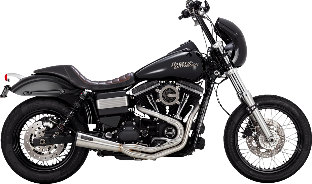 VANCE & HINES 2-into-1 Upsweep Exhaust System - Brushed 27635