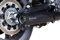 Thumbnail for S&S CYCLE 2-into-1 Grand National Exhaust System - Black - Race Only 4111-266-R