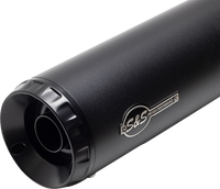 Thumbnail for S&S CYCLE 2-into-1 Grand National Exhaust System - Black - Race Only 4111-266-R