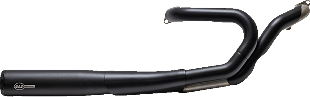 S&S CYCLE 2-into-1 Grand National Exhaust System - Black - Race Only 4111-266-R