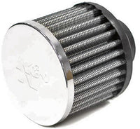 Thumbnail for Crankcase Vent Air Filter Direct Mount Chrome Top