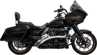Thumbnail for BASSANI XHAUST Sweeper Radial Exhaust System with Heat Shields - Chrome 1F21F