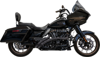 Thumbnail for BASSANI XHAUST Sweeper Radial Exhaust System with Slotted Heat Shields - Black 1F22FB