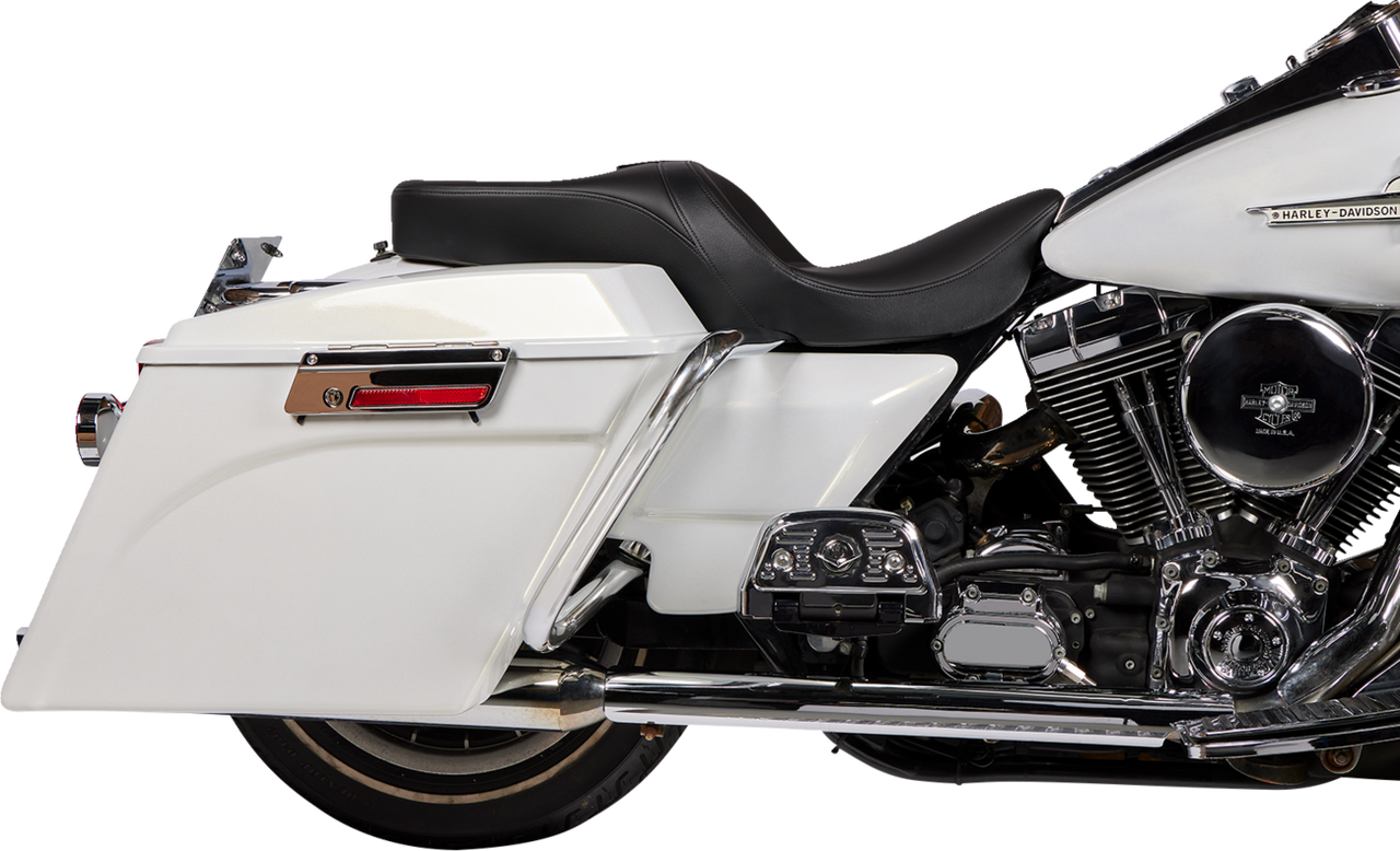 DRAG SPECIALTIES Freedom Seat - Solar Leather - Black - FLH '97-'07 08011508-4676E