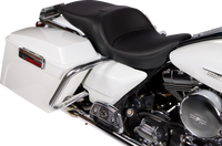 Thumbnail for DRAG SPECIALTIES Freedom Seat - Solar Leather - Black - FLH '97-'07 08011508-4676E