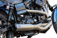 Thumbnail for S&S CYCLE 2-into-1 Qualifier Exhaust System - Brushed 550-1097