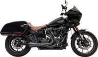 Thumbnail for BASSANI XHAUST 2-into-1 The Ripper Short Road Rage Exhaust System - Black 1S74RBE