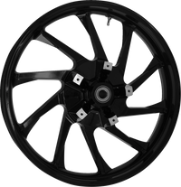 Thumbnail for COASTAL MOTO Wheel - Hurricane 3D - Front - Dual Disc/without ABS - Black - 21x3.5 3D-HUR213SB