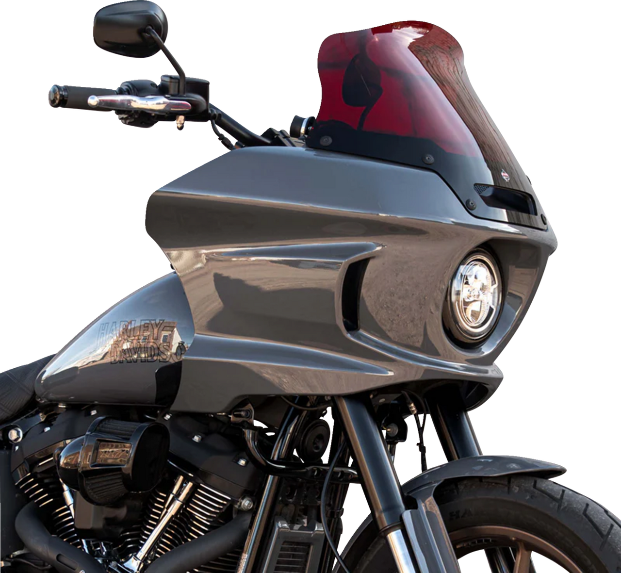 KLOCK WERKS Kolor Flare* Sport Windshield - 8" - Red - FXLRST KWW-02-0629