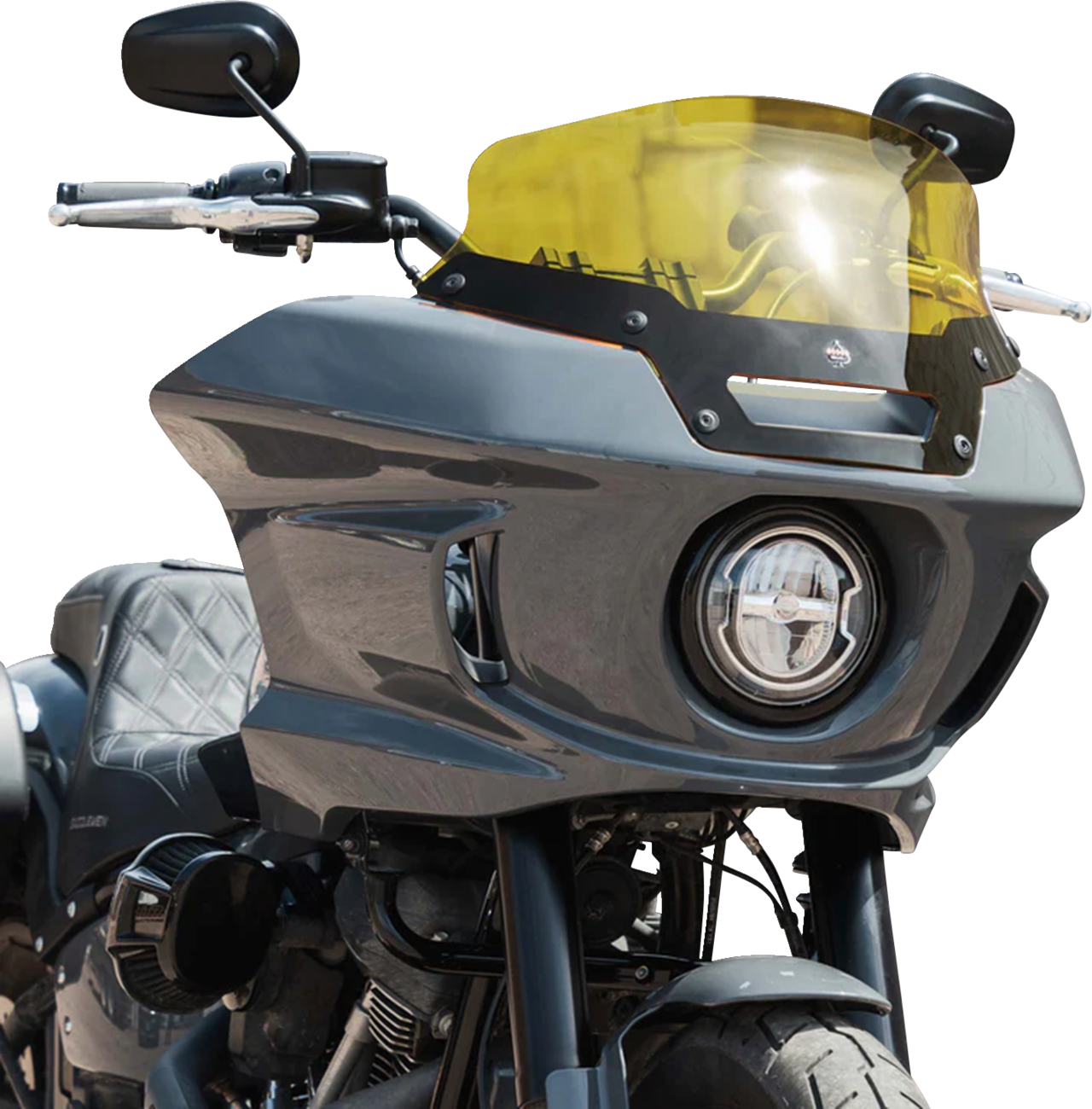 KLOCK WERKS Kolor Flare* Sport Windshield - 6" - Yellow - FXLRST KWW-02-0624