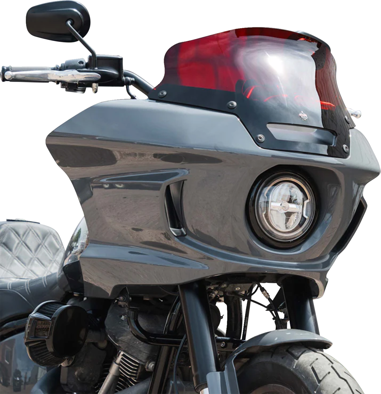 KLOCK WERKS Kolor Flare* Sport Windshield - 6" - Red - FXLRST KWW-02-0622
