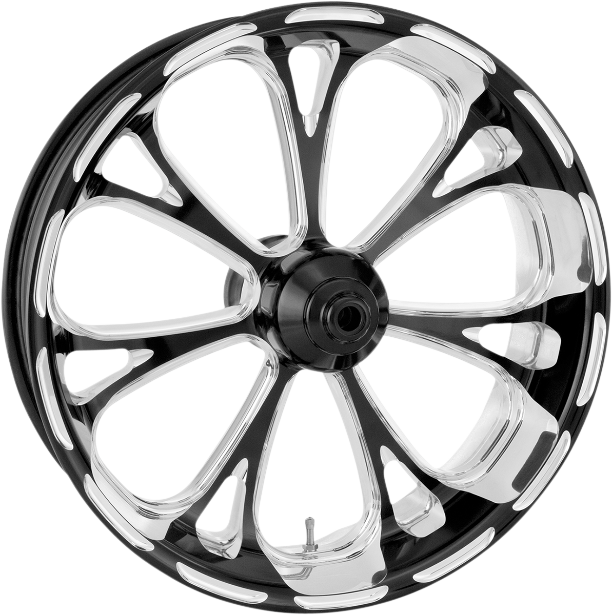 PERFORMANCE MACHINE (PM) Wheel - Virtue - Rear - Single Disc/with ABS - Platinum Cut* - 18x 5.5 - '09+ FLT 12697814PVIRBMP