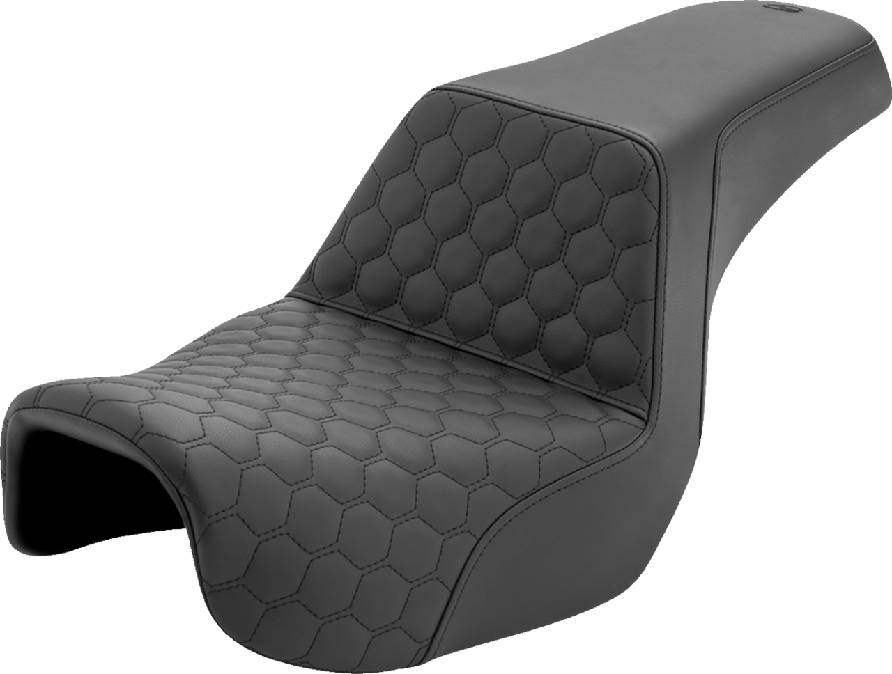 SADDLEMEN Step-Up Seat - Honeycomb - Dyna '06-'17 806-04-177