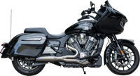 Thumbnail for S&S CYCLE 2-into-1 Qualifier Exhaust System - Race Only - Brushed - Stainless Steel 550-1082