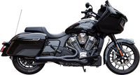 Thumbnail for S&S CYCLE 2-into-1 Qualifier Exhaust System - Race Only - Black - Stainless Steel 550-1084