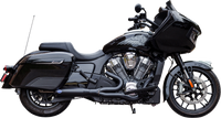 Thumbnail for S&S CYCLE 2-into-1 Qualifier Exhaust System - 50-State - Black - Stainless Steel 550-1085