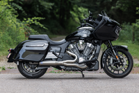 Thumbnail for S&S CYCLE 2-into-1 Qualifier Exhaust System - 50-State - Brushed - Stainless Steel 550-1083