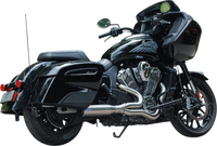 Thumbnail for S&S CYCLE 2-into-1 Qualifier Exhaust System - Race Only - Brushed - Stainless Steel 550-1082