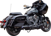 Thumbnail for S&S CYCLE 2-into-1 Qualifier Exhaust System - Race Only - Black - Stainless Steel 550-1084