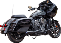 Thumbnail for S&S CYCLE 2-into-1 Qualifier Exhaust System - 50-State - Black - Stainless Steel 550-1085