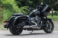 Thumbnail for S&S CYCLE 2-into-1 Qualifier Exhaust System - 50-State - Brushed - Stainless Steel 550-1083