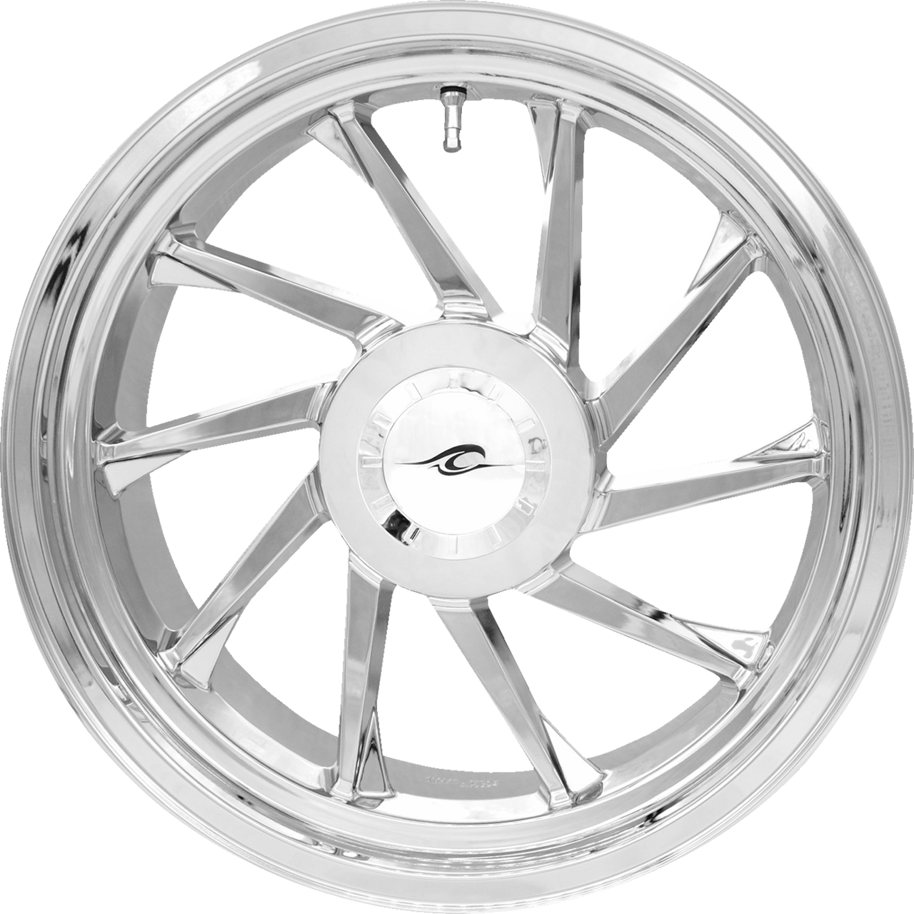 COASTAL MOTO Wheel - Hurricane 3D - Rear Right - Chrome - 18" - Trike 3D-HURR-187T-CH
