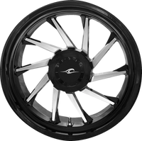 Thumbnail for COASTAL MOTO Wheel - Hurricane 3D - Rear Right - Black/Chrome - 18