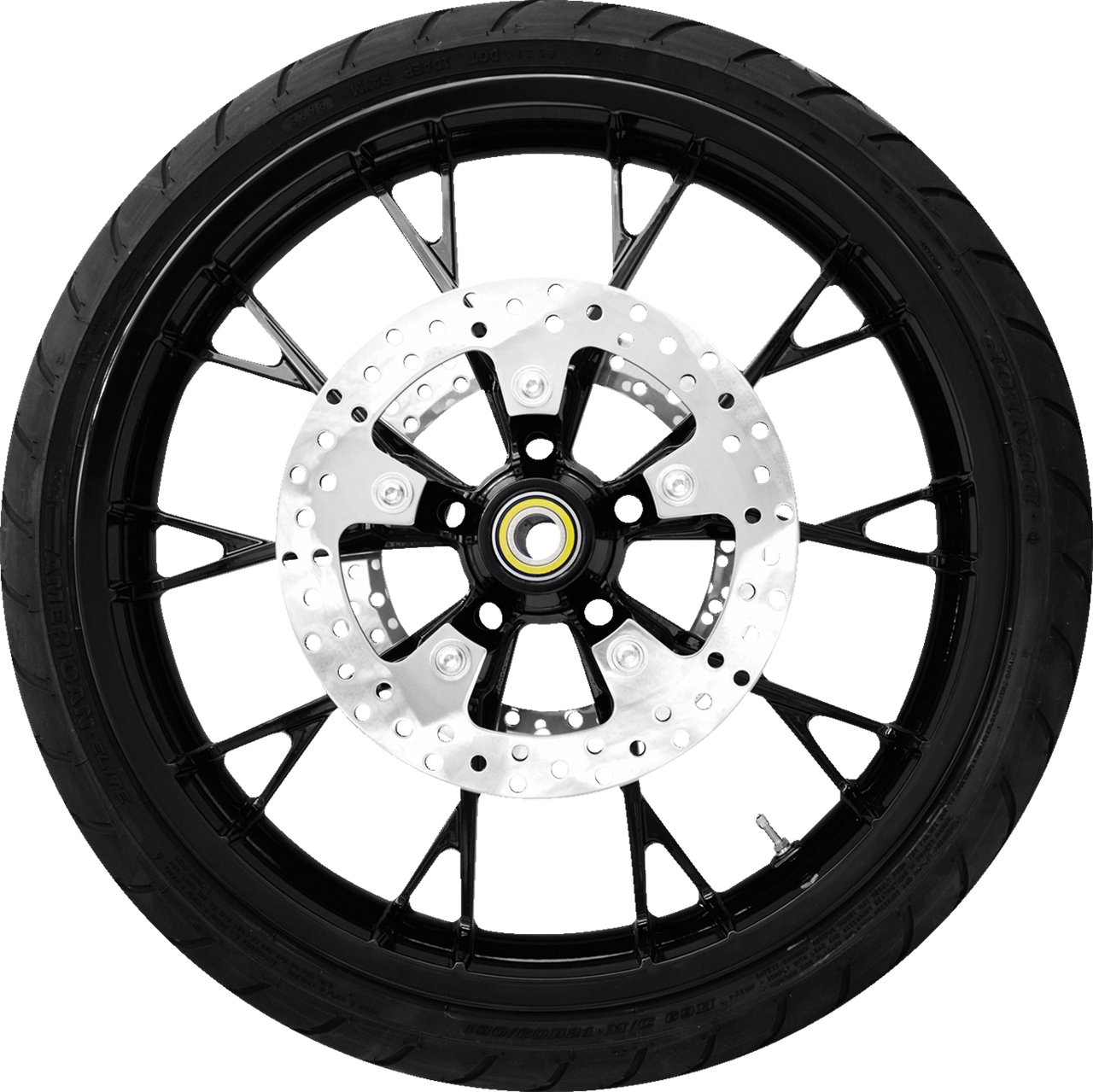 COASTAL MOTO Marlin Front Wheel (21"/Black)/Rotors (11.8")/Dunlop Tire (130/60B21) PKG-MAR213SB-ABST