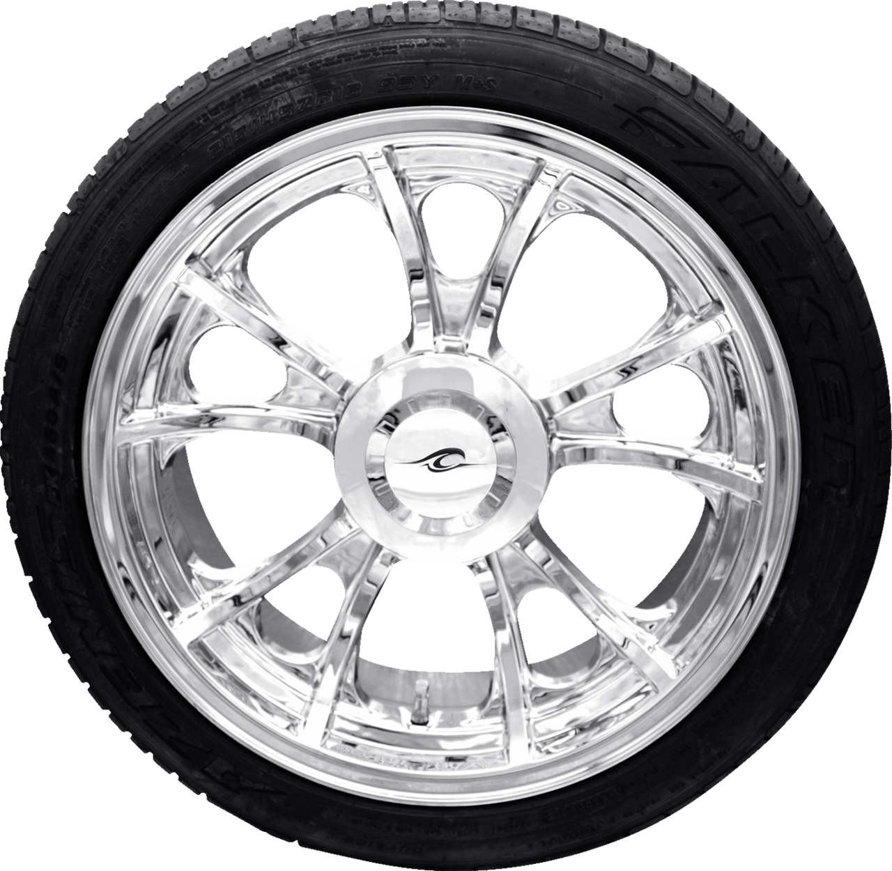 COASTAL MOTO Largo 3D Rear Wheel (18"/Chrome)/Falken Tire (215/45ZR18) - Trike PKG-LGO-187T-CH