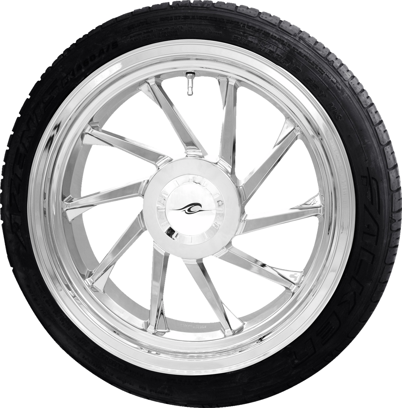 COASTAL MOTO Hurricane 3D Rear Right Wheel (18"/Chrome)/Falken Tire (215/45ZR18) PKG-HURR-187T-CH