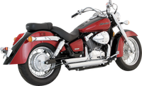 Thumbnail for VANCE & HINES Shortshots Staggered Exhaust System - Chrome 18319