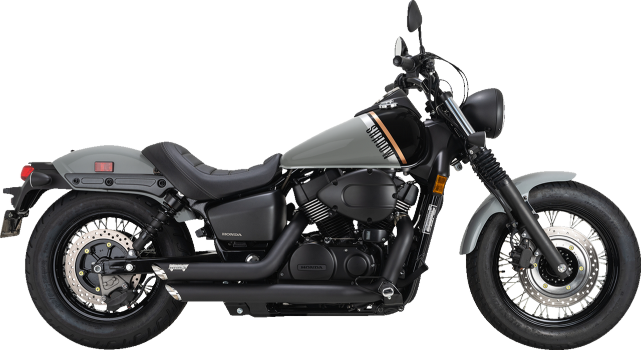 VANCE & HINES Shortshots Staggered Exhaust System - Black 48319