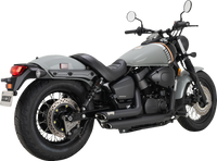 Thumbnail for VANCE & HINES Shortshots Staggered Exhaust System - Black 48319