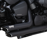 Thumbnail for VANCE & HINES Shortshots Staggered Exhaust System - Black 48319
