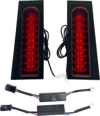 Thumbnail for CUSTOM DYNAMICS ProBEAM Auxiliary Fillerz - Run/Brake/Turn - Red Lens - Gloss Black PB-FILL-23-RB