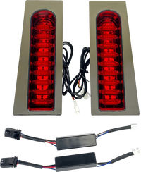 Thumbnail for CUSTOM DYNAMICS ProBEAM Auxiliary Fillerz - Run/Brake/Turn - Red Lens - Chrome PB-FILL-23-RC
