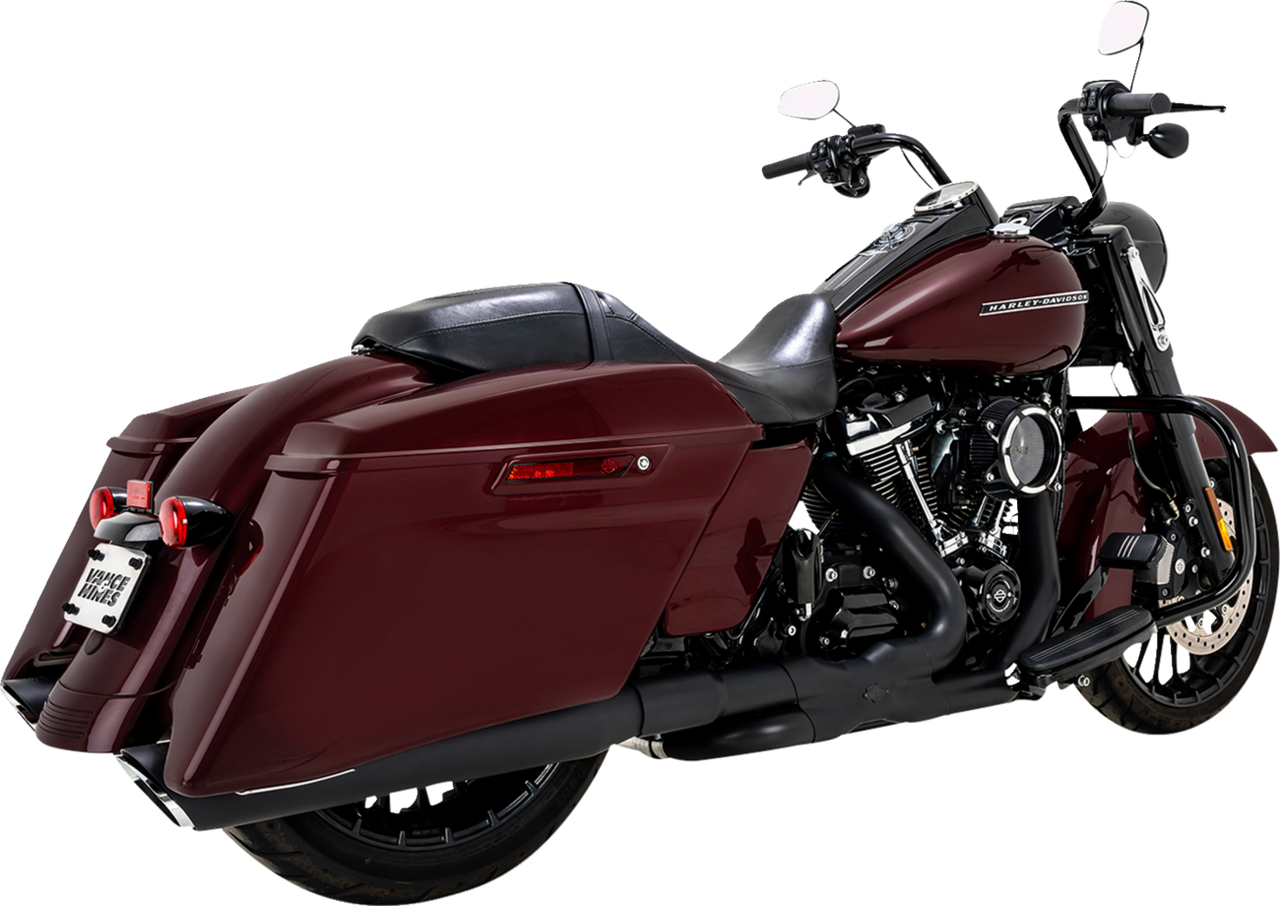 VANCE & HINES Twin Slash Slip-On Muffler - Black 46672