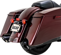 Thumbnail for VANCE & HINES Twin Slash Slip-On Muffler - Black 46672
