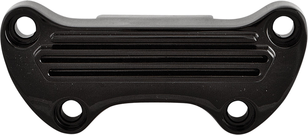 Handlebar Clamp Black Finned W/Skirt