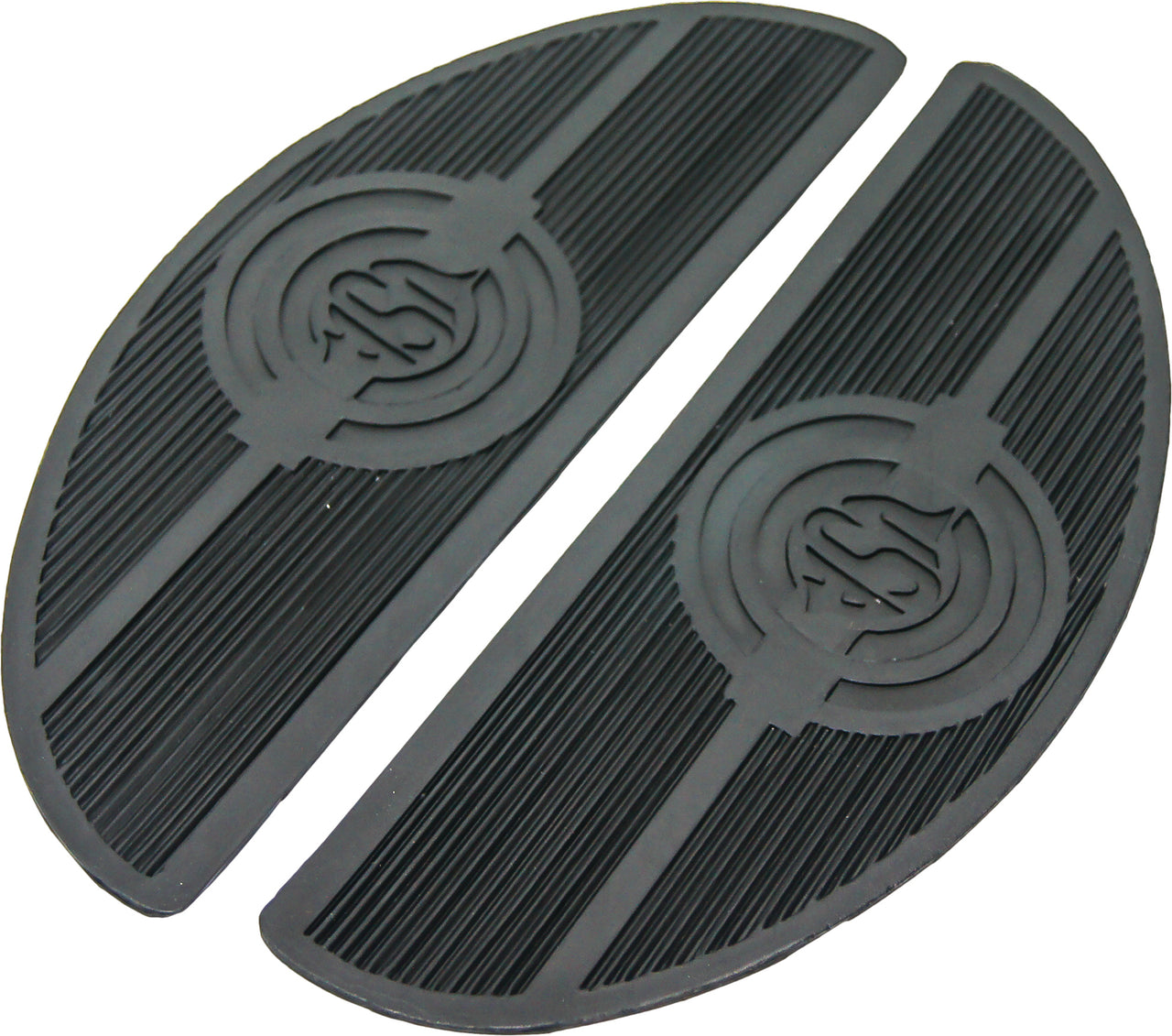 Floorboard Matt Set Oval W/Usa Logo Fl 40 65