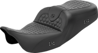 Thumbnail for SADDLEMEN RoadSofa* Seat - Honeycomb - without Backrest - Heated - FL '08-'23 808-07B-189HCT