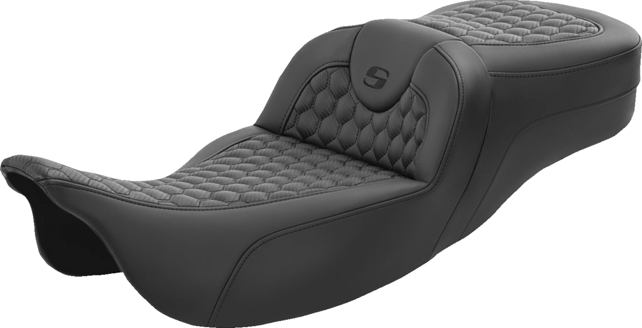 SADDLEMEN RoadSofa* Seat - Honeycomb - Extended Reach - FL '08-'23 808-07B-190