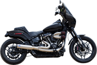 Thumbnail for S&S CYCLE 2-into-1 Qualifier Exhaust System - Race Only - Brushed Stainless 550-1105