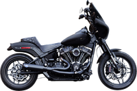 Thumbnail for S&S CYCLE 2-into-1 Qualifier Exhaust System - 49-State - Black 550-1104
